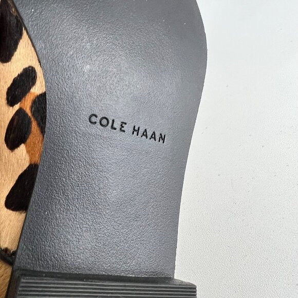Cole Haan Womens Hara Jaguar Print Haircalf Chelsea Ankle Boots Low Heel size 7B - Picture 15 of 16